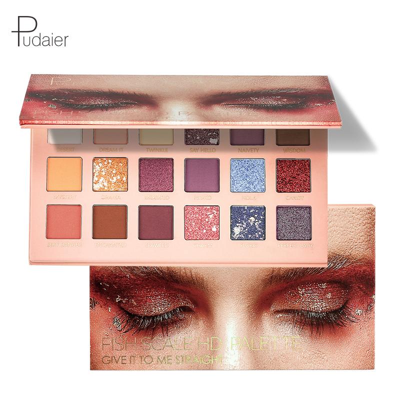 Fish Scale HD Eye Shadow Palette - Aura Glow