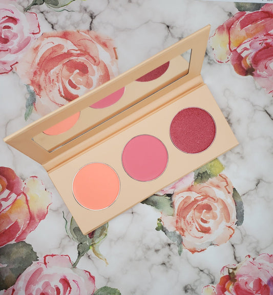SG Three Shades Blush Palette 12 - Aura Glow