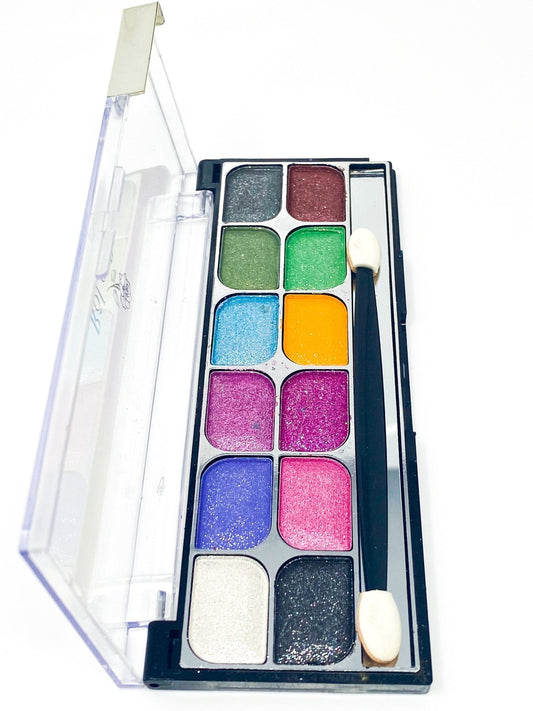Makeup - 12 Rich Pigment Eye Shadow Palette X2 - Aura Glow
